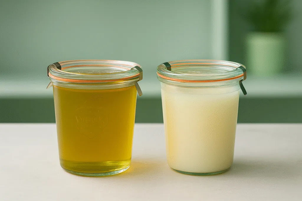 yellow and white best tallow oil